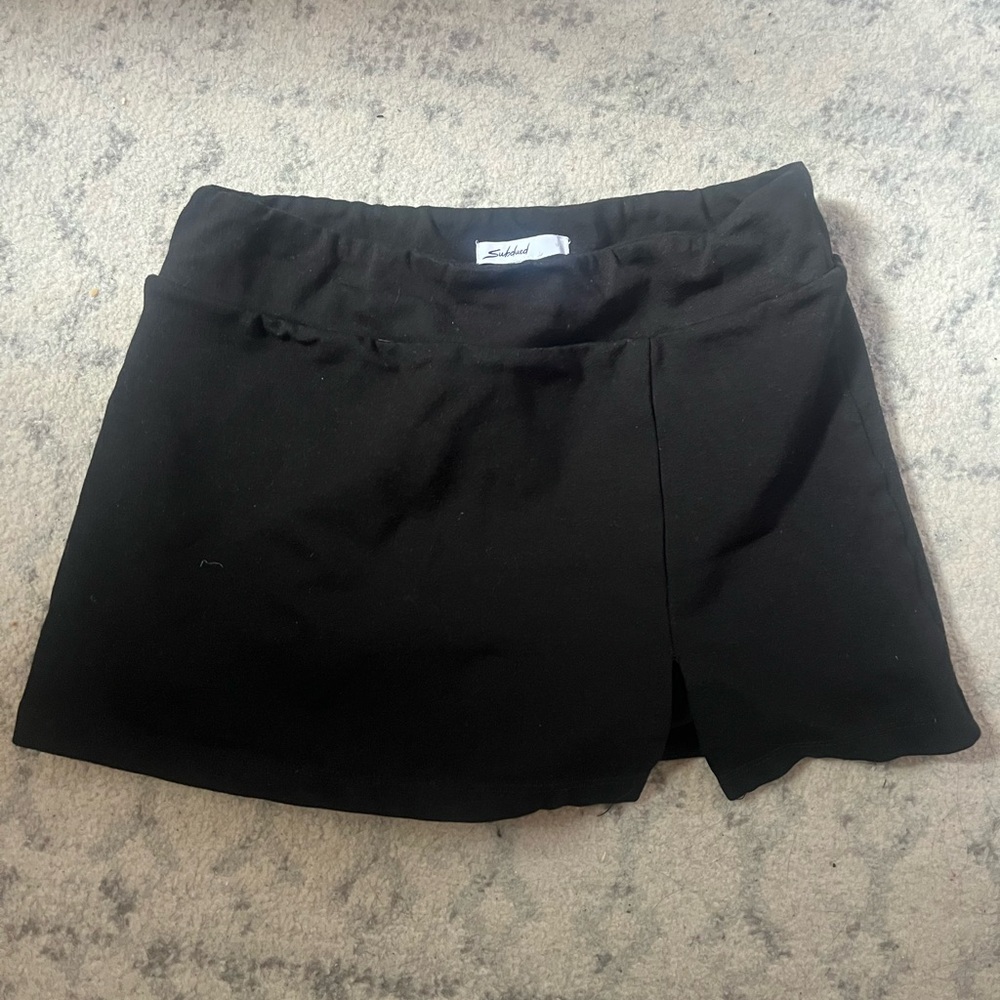 Black Mini Skort